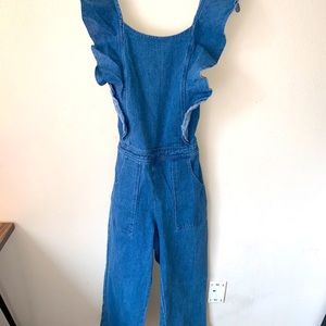 Womens Denim Pant Romper
